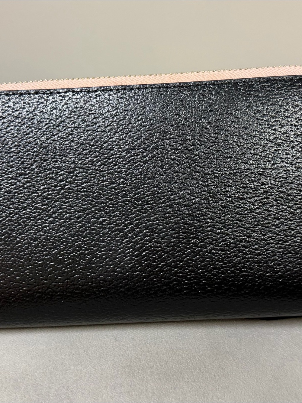 kate spade Black and Blush Pink Leather Wristlet Clutch - Picture 9 of 10